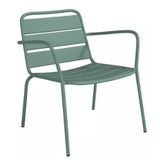 Fauteuil de jardin empilable en métal - Vert amande - MIRMANDE de MYLIA - 2