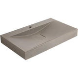 Vasque à poser rectangulaire en béton - L80 x l48 cm - SEROV