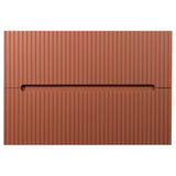 Meuble sous vasque suspendu strié terracotta - 80 cm - PAVANI