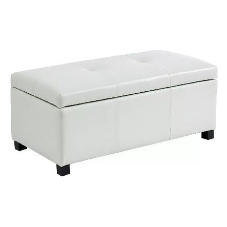 Banc coffre simili FILIPPO - Blanc