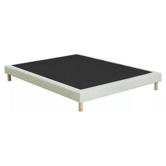 Sommier déco tapissier 160 x 200 cm - Gris - KOZANI de YSMÉE