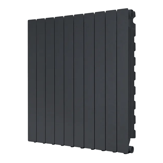 Radiateur eau chaude horizontal PRODIGE Modern gris, 1782W H.85.7 x l.80 cm