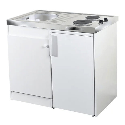 Kitchenette electrique blanc Spring H.92.5 x l.100 x P.60 cm
