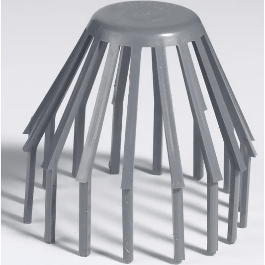 Crapaudine gris pvc D.100mm
