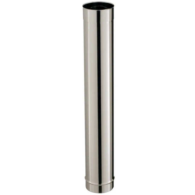 Tuyau inox de raccordement POUJOULAT, diam. 150 mm 100 cm