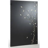 Plaque de protection murale noir sablé DEVAUX Végétal, l.80 cm x H.120 cm