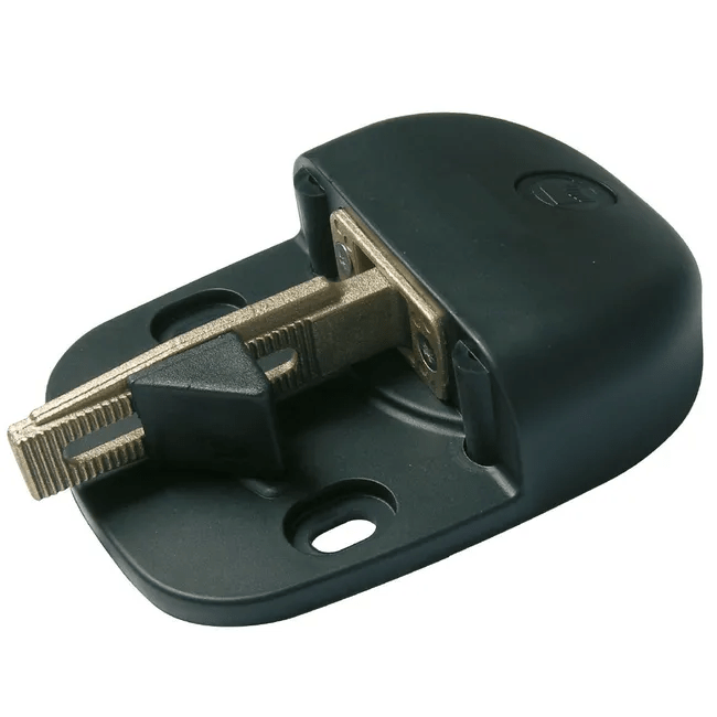 Sabot de portail composite noir, H.42 x L.120 x P.162 mm AFBAT