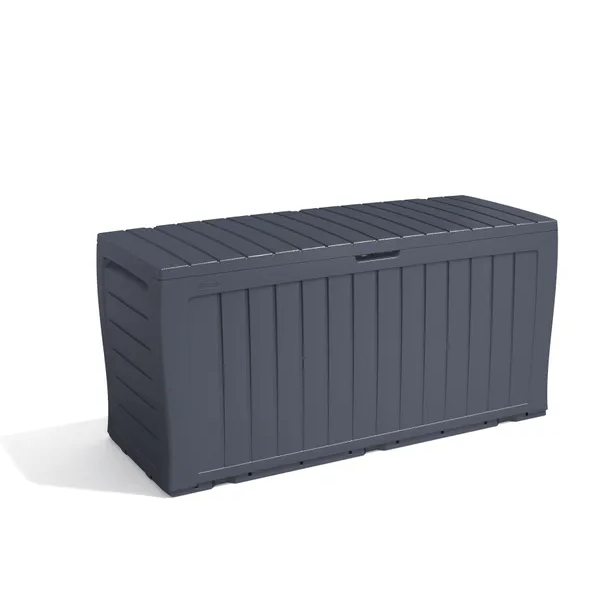 Coffre de jardin NATERIAL FLINT en résine - gris anthracite - 270 litres