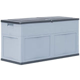 vidaXL Boîte de rangement de jardin 320 L Gris Noir