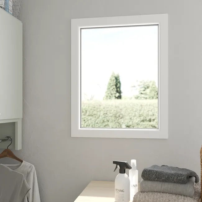 Chassis Fixe PVC Essentiel H.75xl.40cm blanc