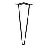 Pied de meuble design CIME, noir, hauteur 40 cm
