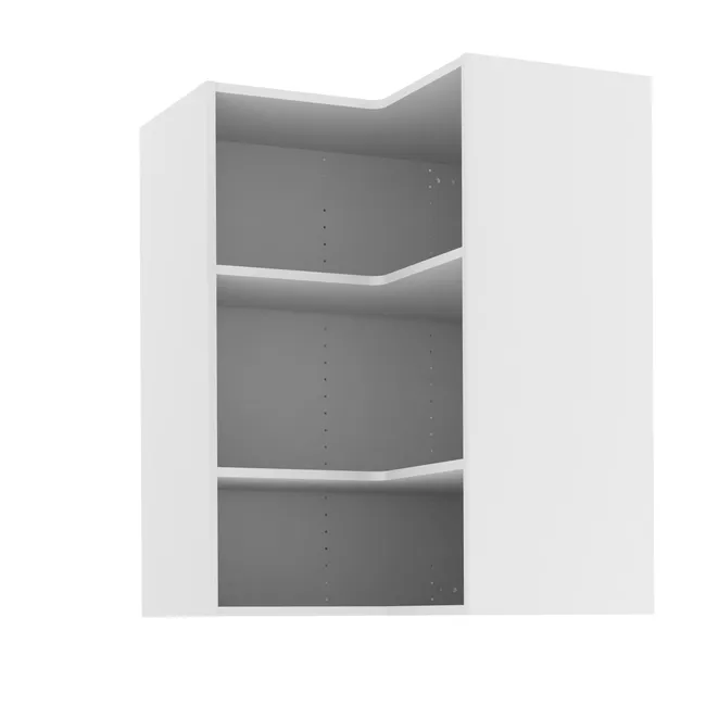 Caisson de cuisine meuble haut d'angle DELINIA ID, blanc H.102.4 x l.67 x P.35cm