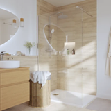 Paroi de douche à l'italienne verre transparent, l.120 cm, Ep.8 mm chromé Remix - 1
