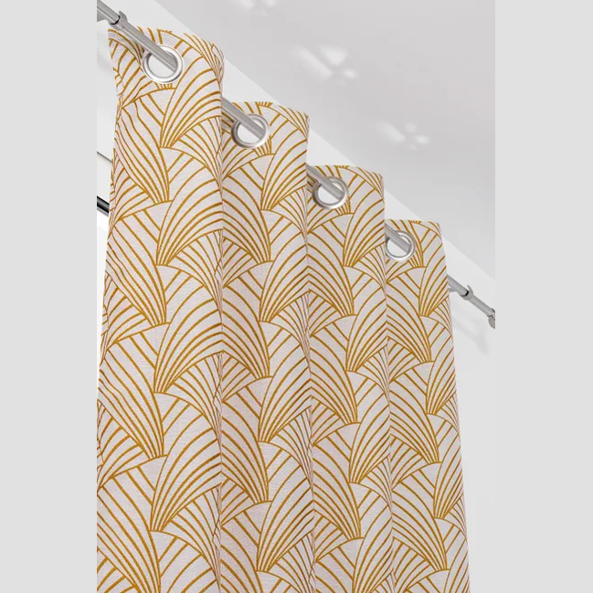 Rideau tamisant, Ardeco, jaune H.250 x l.135 cm