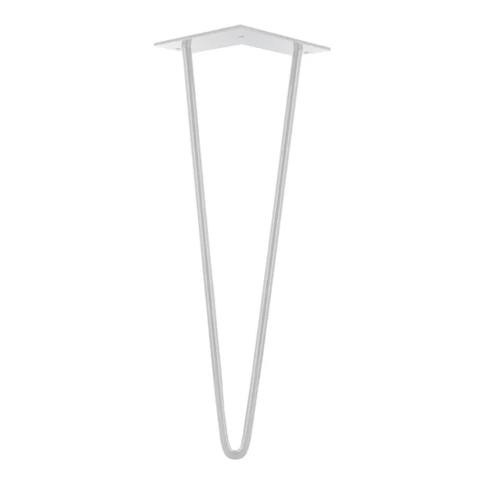 Pied table basse design CIME fixe acier époxy blanc