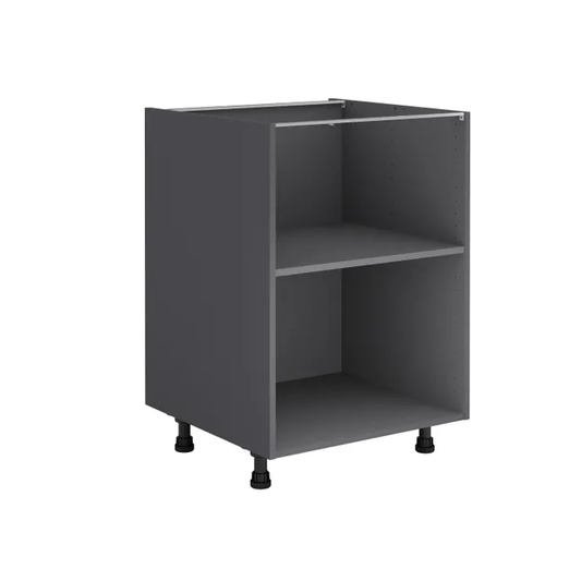 Caisson bas de cuisine DELINIA ID gris H.76.8 x l.60 x P.58 cm