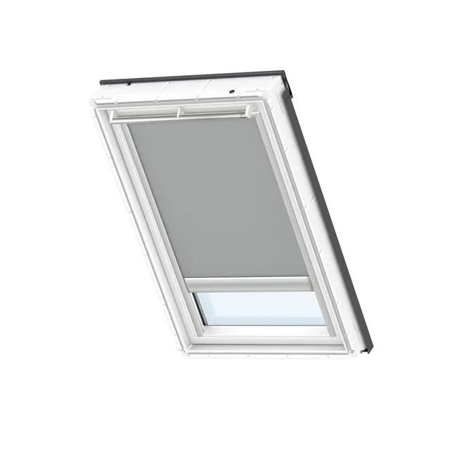 Store fenêtre de toit VELUX occultant solaire gris DSL S06, cadre gris