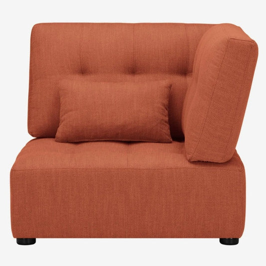 Chauffeuse d'angle droit en tissu - Orange