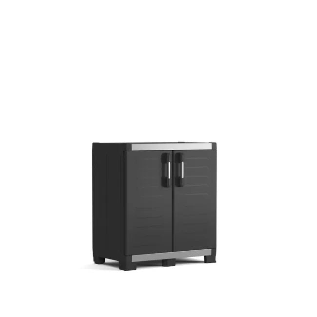 Armoire basse plastique KETER xl garage, l.89xH.99xP.54cm