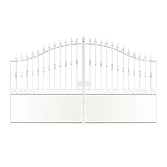 Portail acier Dargaville ½AJ l.350xH.205cm Antico+ BLC9016 liv.home