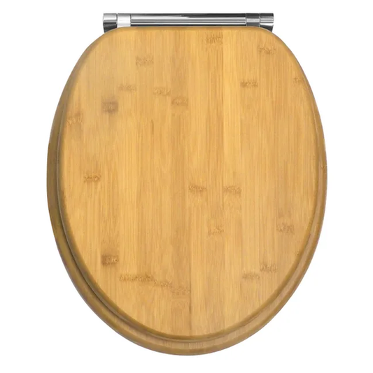 Abattant frein de chute bambou effet bois Vif