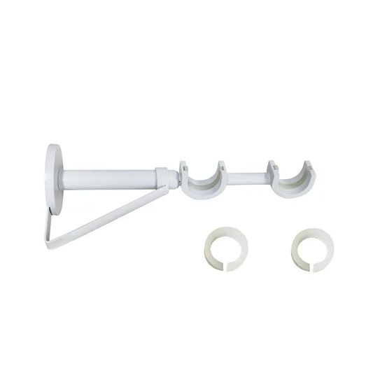 Support extensible tringle à rideau Maya, 20/28 mm blanc brillant INSPIRE