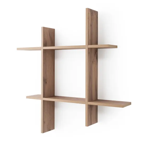 Etagère murale Lucia chêne wotan, L.80 x P.15 cm, Ep.18 mm