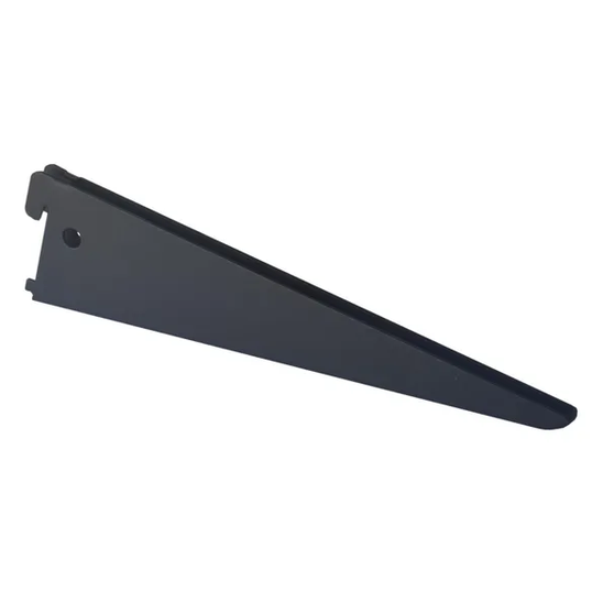Console double acier verni, P.22 cm entraxe 50 mm