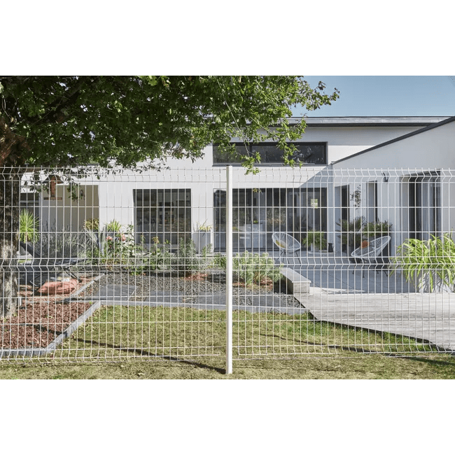 Grillage rigide Naterial blanc H.1.2 x L.2.5 m, maille 200x55 mm