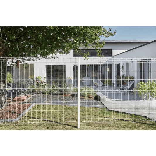 Grillage rigide Naterial blanc H.1.2 x L.2.5 m, maille 200x55 mm