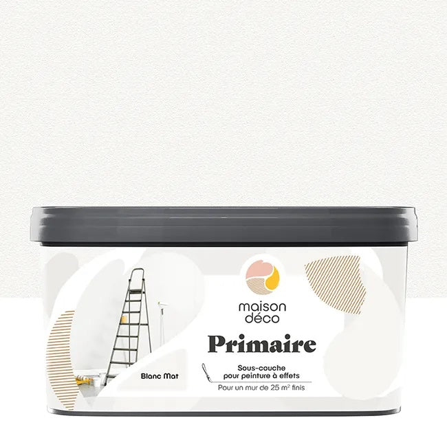 Primaire D'accrochage pour peinture à effet, blanc, 2.5l