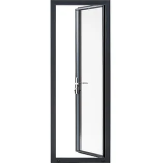 Porte-fenêtre alu Essentiel H.215xl.90 cm gris ant. 1 vantail tirant gauche