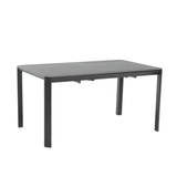 Table de jardin Idaho carré gris / argent 8 personnes