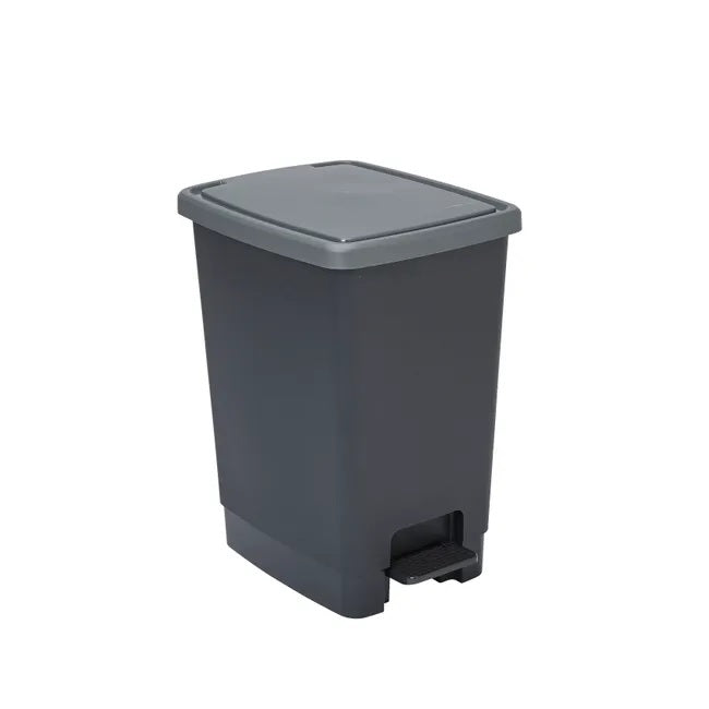Poubelle de cuisine 30L à pédale SUNDIS Flat bin noir