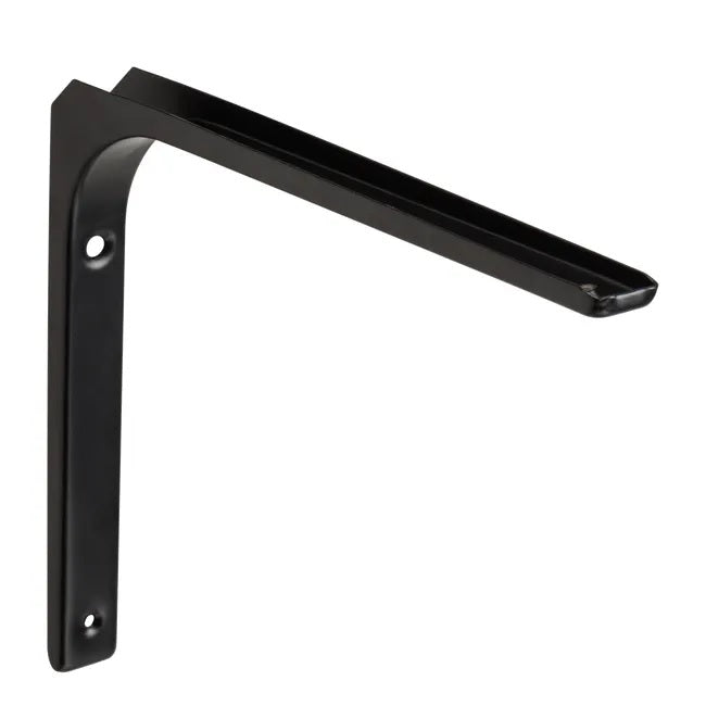Equerre Modern acier peint noir, H.25 x P.30 cm
