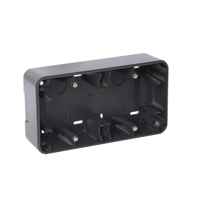 Cadre saillie 2 postes Epure, OHMTEC, anthracite
