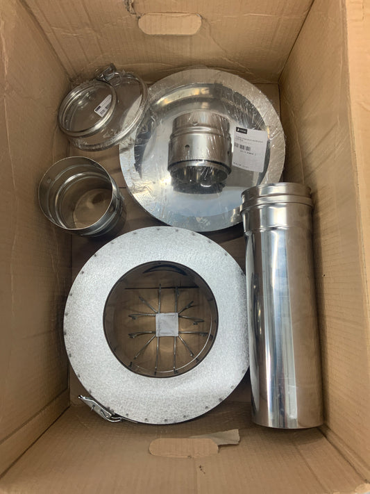 Kit Rénovation Étanche Sortie Plafond Pour Conduit Double Paroi Diamètre 153 à 230