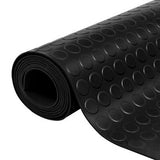 vidaXL Tapis en caoutchouc antidérapant avec points 5 x 1 m