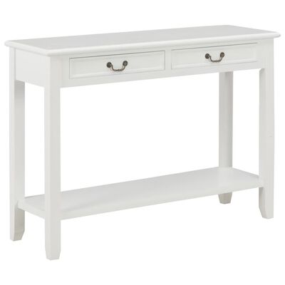 vidaXL Table console Blanc 110x35x80 cm Bois