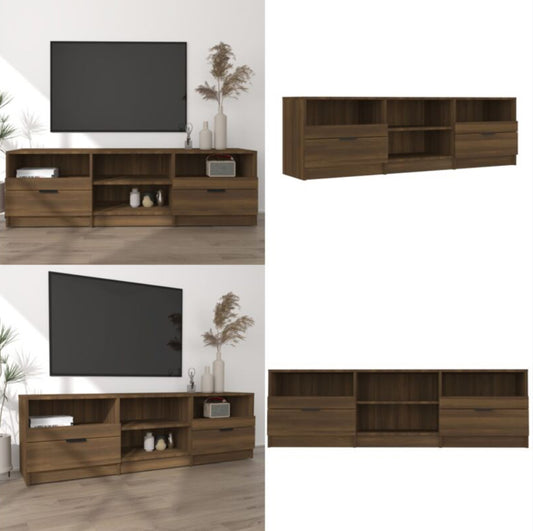 vidaXL Meuble TV chêne artisanal 150x33,5x45 cm bois d'ingénierie