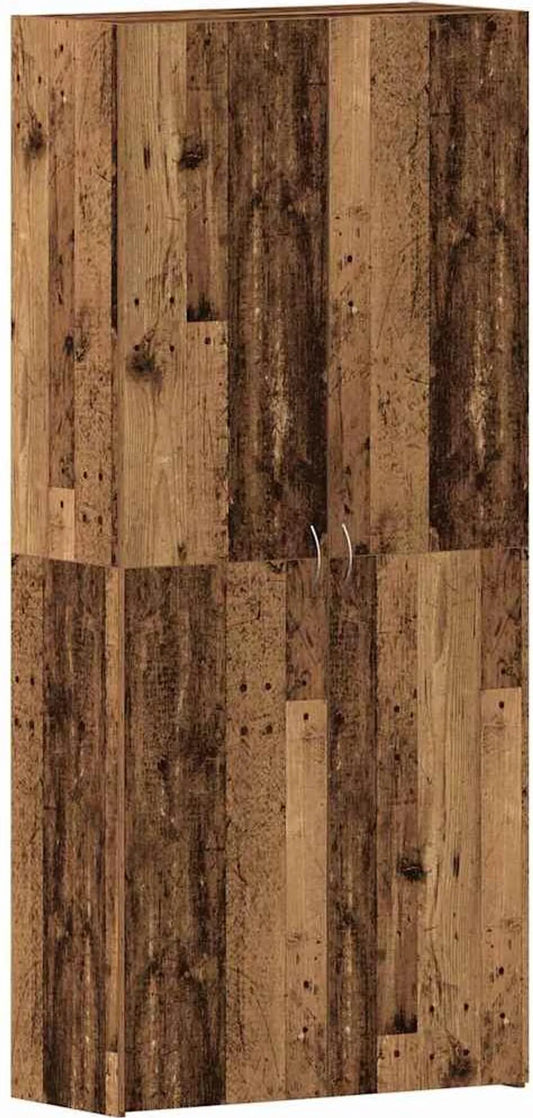 vidaXL Armoire à chaussures avec étagère Marron 80 x 35,5 x 180 cm Bois composite