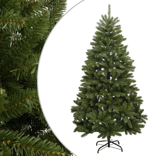 NEUF - vidaXL Sapin de Noël artificiel à charnières avec support vert 210 cm