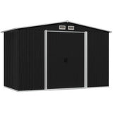vidaXL Abri de stockage pour jardin Anthracite Acier 257x205x178 cm