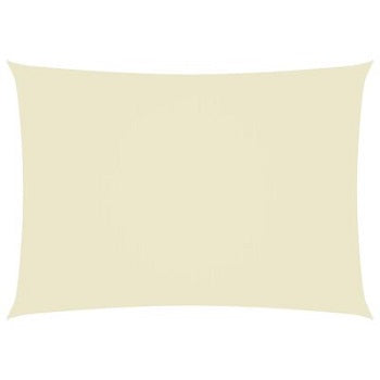 vidaXL Voile de parasol tissu oxford rectangulaire 3x5 m crème