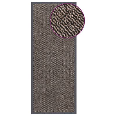 vidaXL Paillasson touffeté 60x150 cm Marron foncé