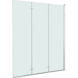vidaXL Cabine de douche pliable 3 panneaux ESG 130x138 cm