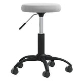 vidaXL Chaise pivotante de bureau Gris clair Velours