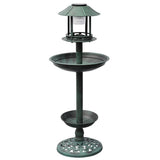vidaXL Mangeoire à oiseaux avec lampe solaire