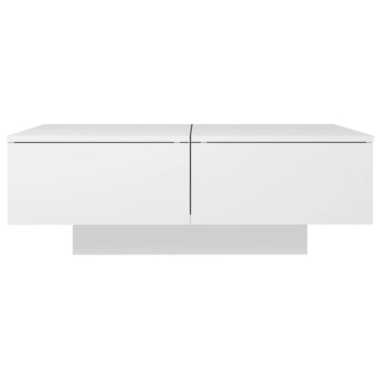 vidaXL Table basse Blanc 90x60x31 cm Aggloméré
