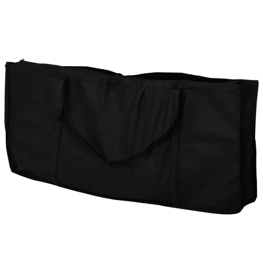 vidaXL Table à manucure pliable avec roulettes Noir